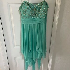 Mint Green Sequined Dress